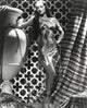 Dorothy Lamour photo print in chains posing with an urn