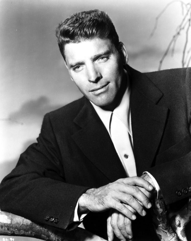 Burt Lancaster photo print, iconic actor portrait, high-quality art print.