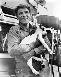 Burt Lancaster in Long Sleeve Polo Carrying an Animal Photo Print