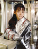 Lost In Space Lady in Space Suit Photo Print showcasing sci-fi themes.