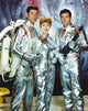Lost In Space photo print of two men and a lady in a space suit