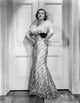 Myrna Loy in elegant gown black and white photo print