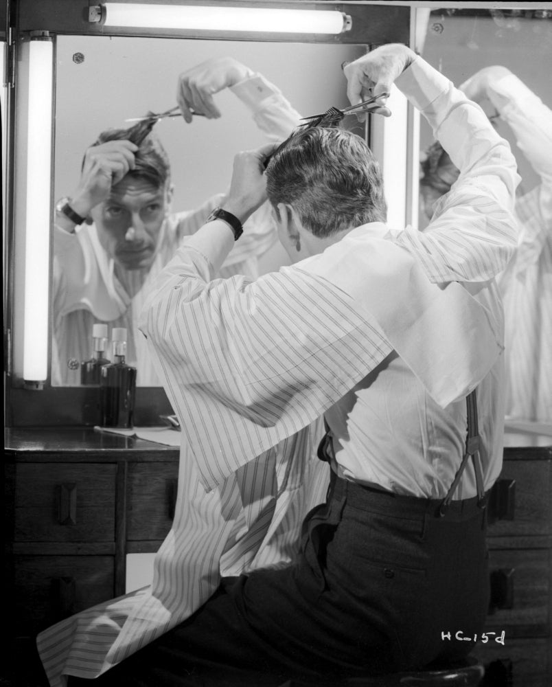 Hoagy Carmichael Cutting His Hair Photo Print