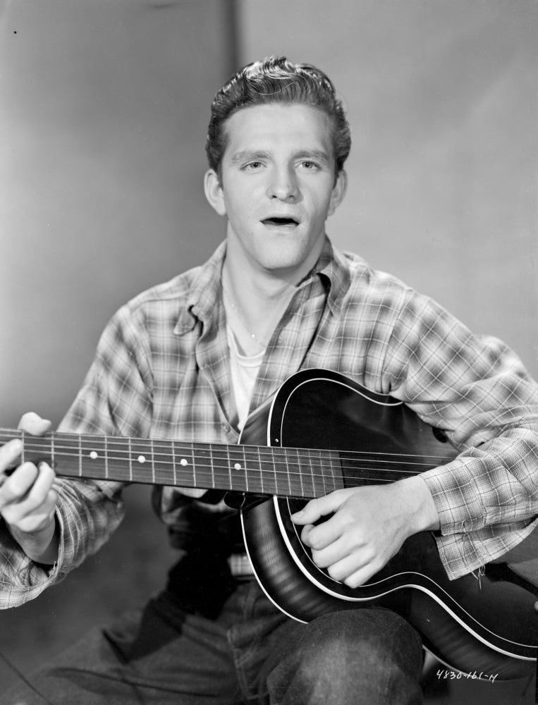 Stanley Clements playing guitar photo print