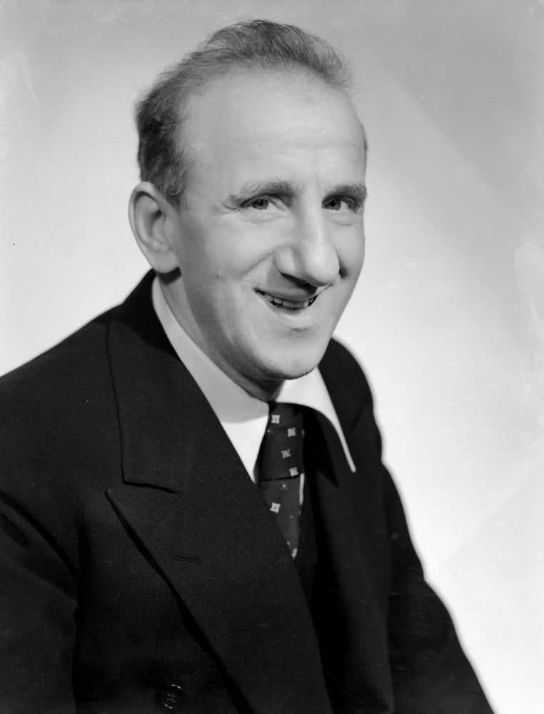 Jimmy Durante Photo Print, classic entertainment icon image.