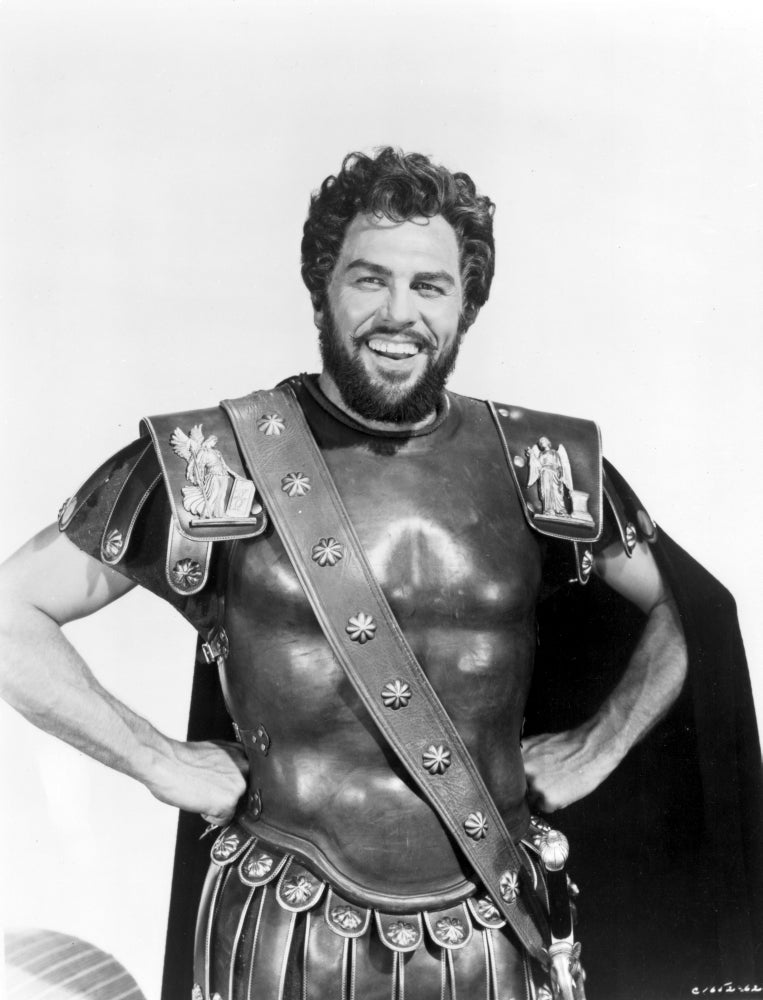 Howard Keel smiling in a classic photo print