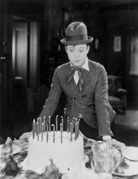 Harry Langdon photo print showcasing vintage film charm.