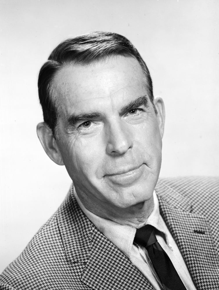 Fred MacMurray in tuxedo photo print with white background