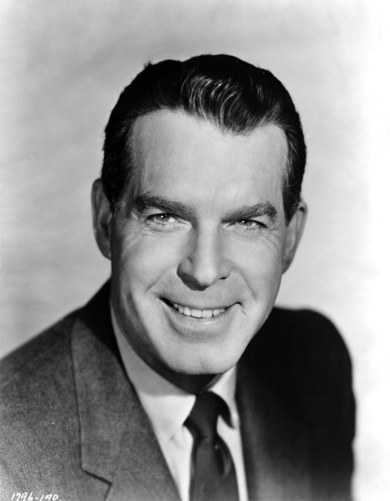 Fred MacMurray smiling in classic portrait photo print