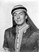 Vintage portrait of Victor Mature, classic film star photo print.
