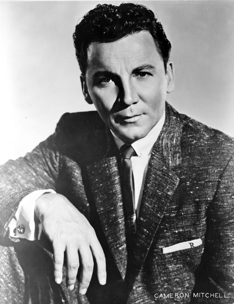 Cameron Mitchell Portrait Photo Print showcasing classic Hollywood charm