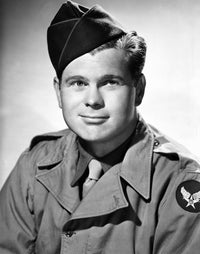 Barry Nelson close-up portrait in military uniform photo print.