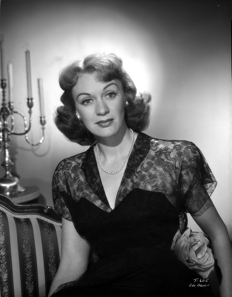 Eve Arden Portrait in Lace V-Neck Dress Photo Print