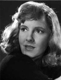 Jean Arthur Portrait Photo Print in Black Cotton Dress