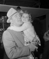 Pat O'Brien with his daughter photo print, perfect for classic film fans.