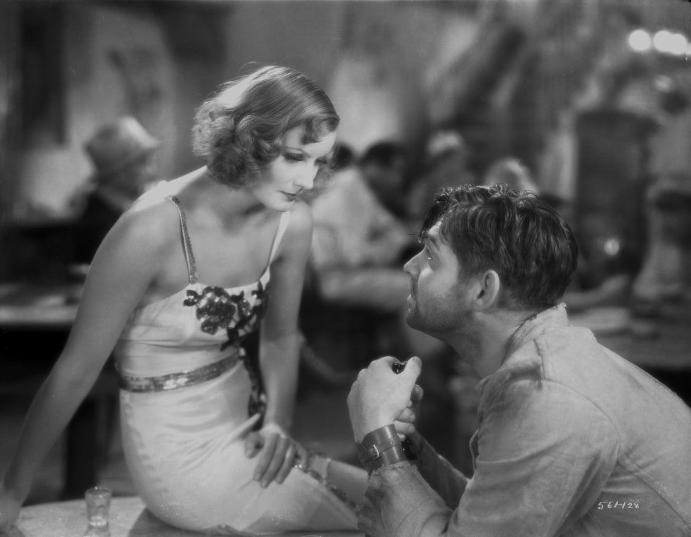 Greta Garbo Eye to Eye Contact with a Man Photo Print.