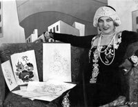 Olga Baclanova photo print with illustrations, available in multiple sizes.