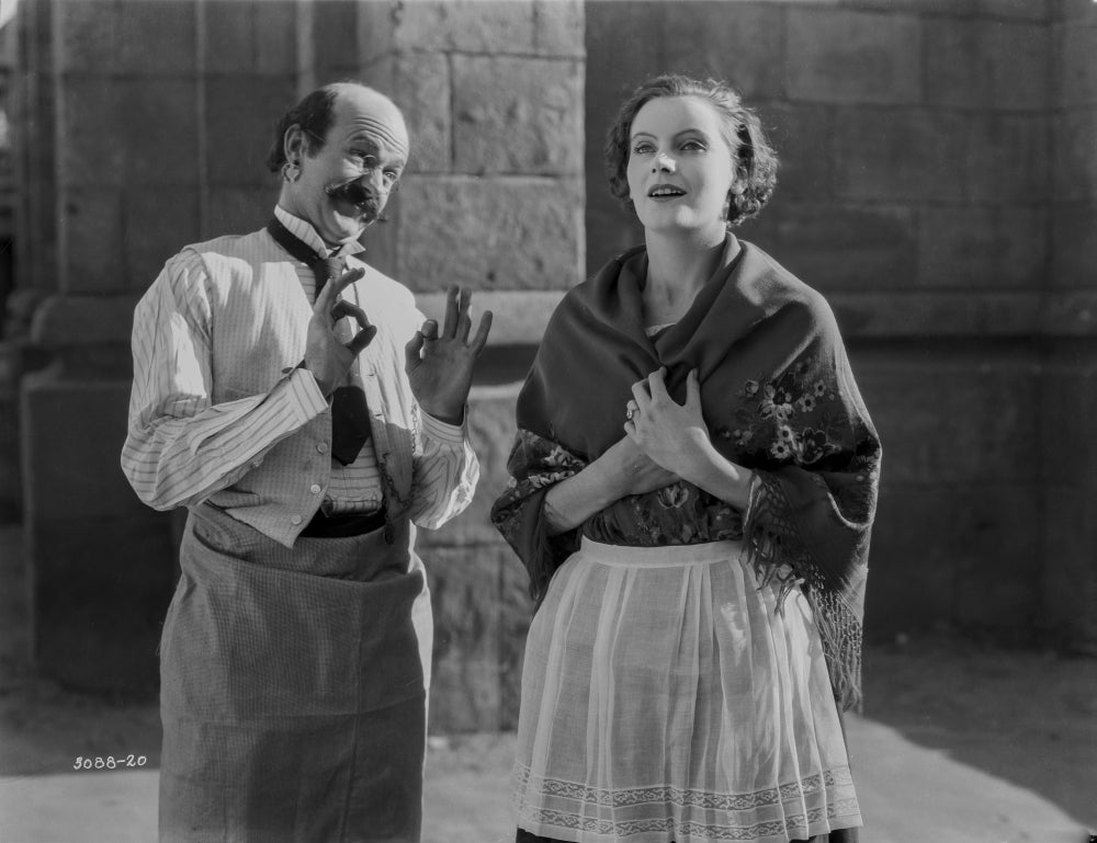 Greta Garbo Looking Happy Scene Photo Print