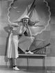 Bette Davis photo print posed elegantly on a bench