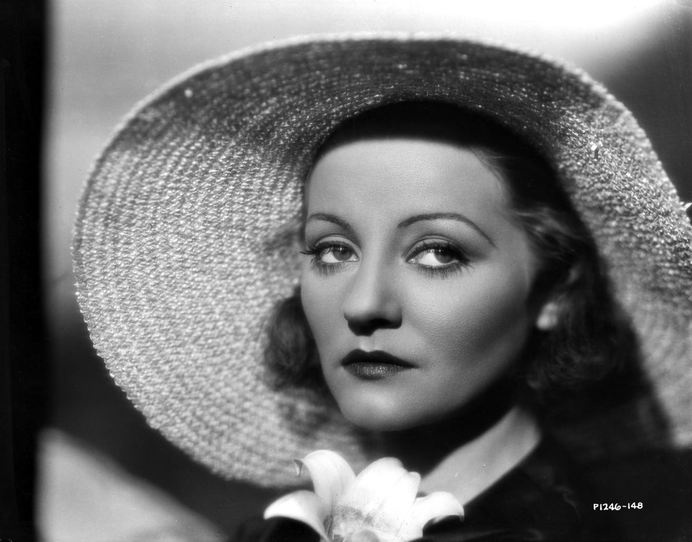 Tallulah Bankhead portrait photo print featuring a stylish hat.
