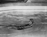 Greta Garbo Swimming Backstroke Photo Print in elegant vintage style.