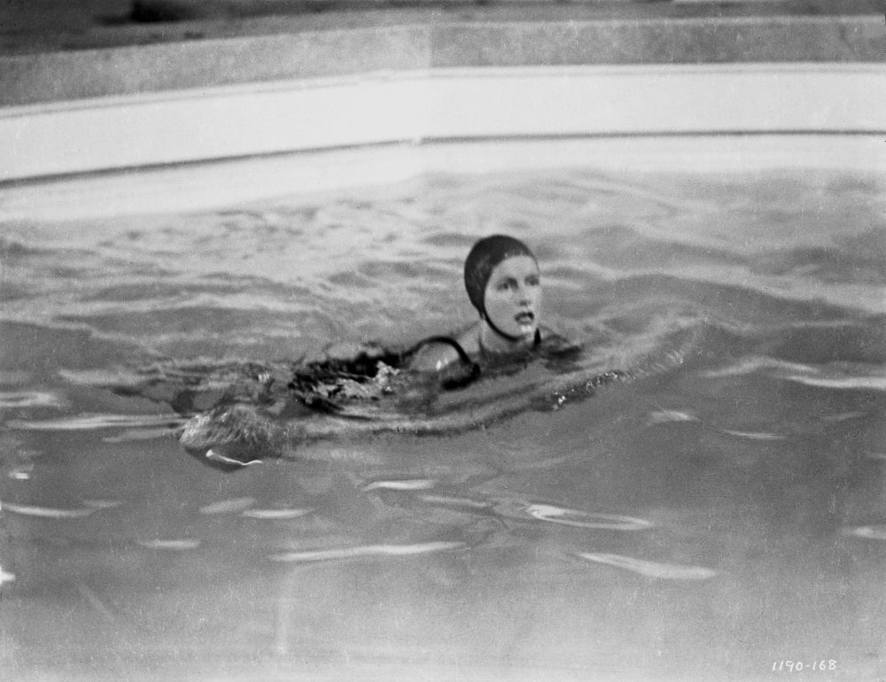 Greta Garbo Swimming Front Stroke Photo Print