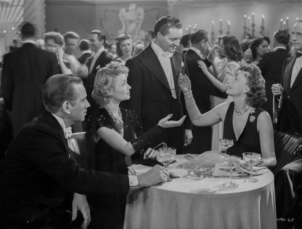 Greta Garbo in a party movie scene photo print