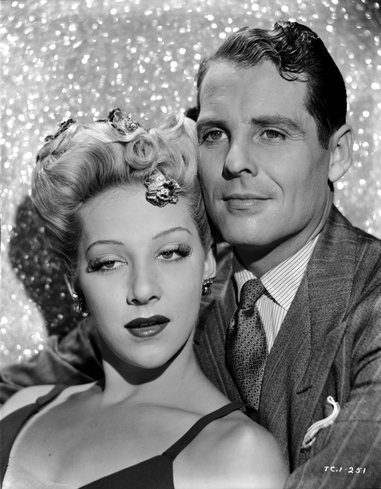 A Portrait of Belita and Man Photo Print showcasing vintage photography.