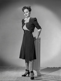 Olivia DeHavilland classic portrait photo print in a dress.