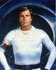 Gil Gerard in a fitted white long sleeve shirt photo print