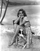 Joan Blondell seated on an actor's chair - classic Hollywood photo print