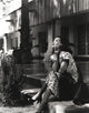 Dolores Del Rio sitting outside her house photo print