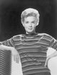 Angie Dickinson Leaning on Pole Black and White Portrait Photo Print