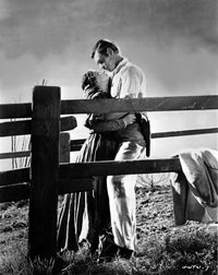 Gone With The Wind Couple Hugging Photo Print depicting classic cinema romance.