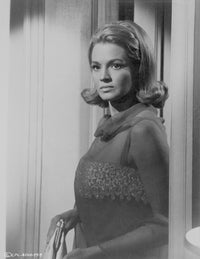 Angie Dickinson leaning in classic portrait photo print