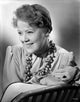 Black and white portrait of Spring Byington wearing formal dress