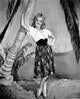 Betty Grable posed in printed skirt photo print