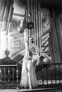 Nancy Carroll posed in elegant gown photo print