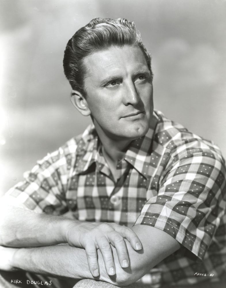 Kirk Douglas Checkered Polo Portrait Photo Print