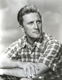 Kirk Douglas Checkered Polo Portrait Photo Print