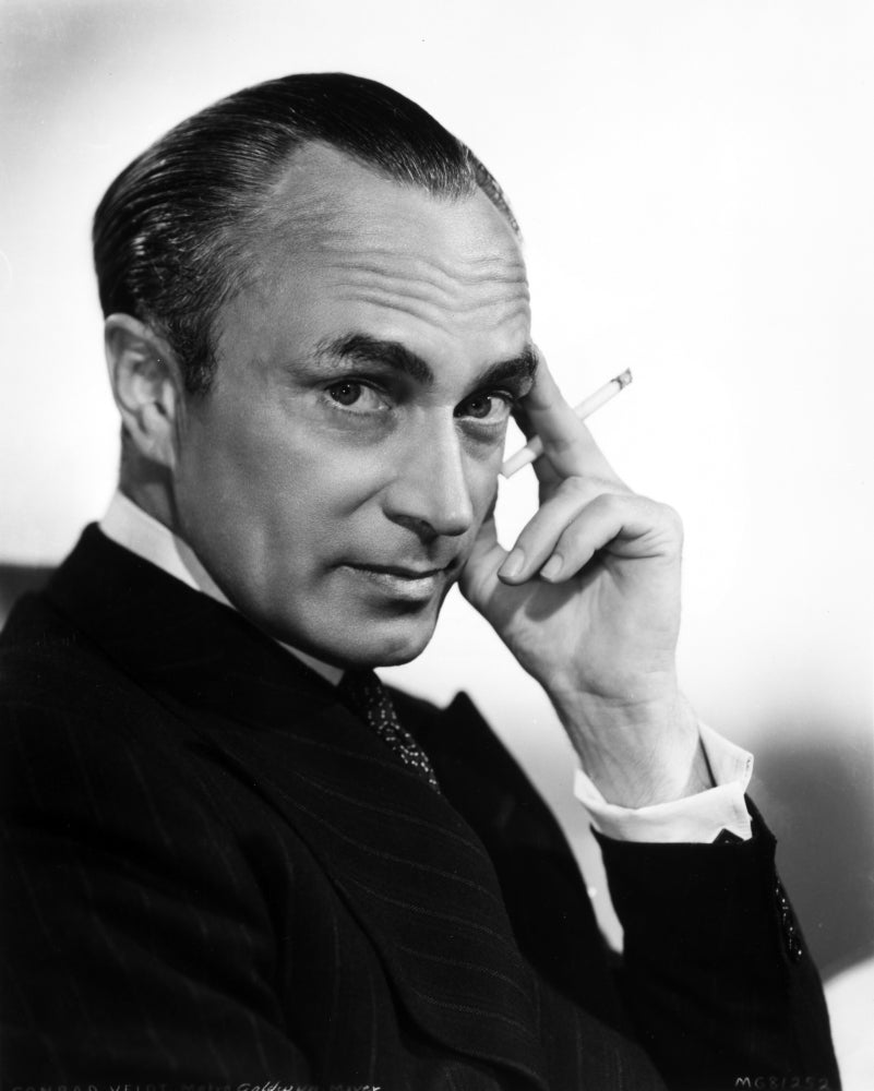 Close-up portrait photo print of Conrad Veidt, perfect for classic film enthusiasts.