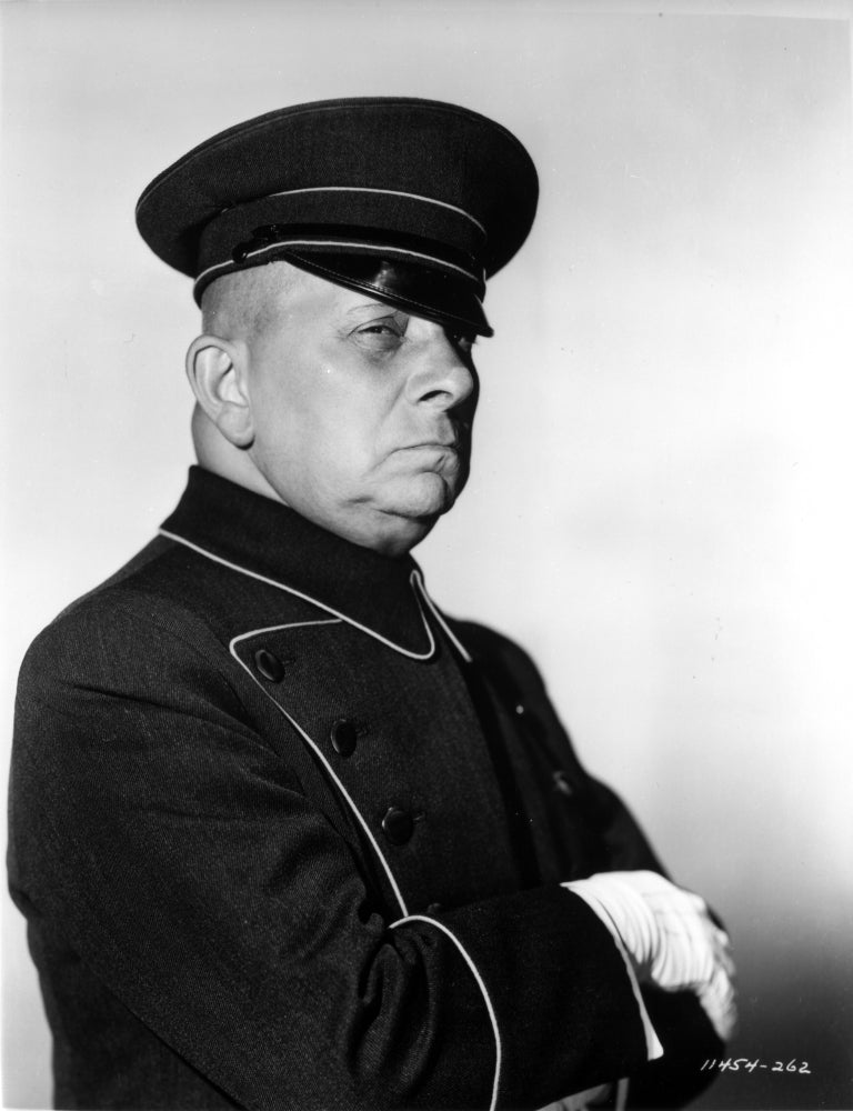 Classic photo print of Erich Von Stroheim looking away, perfect for vintage decor.