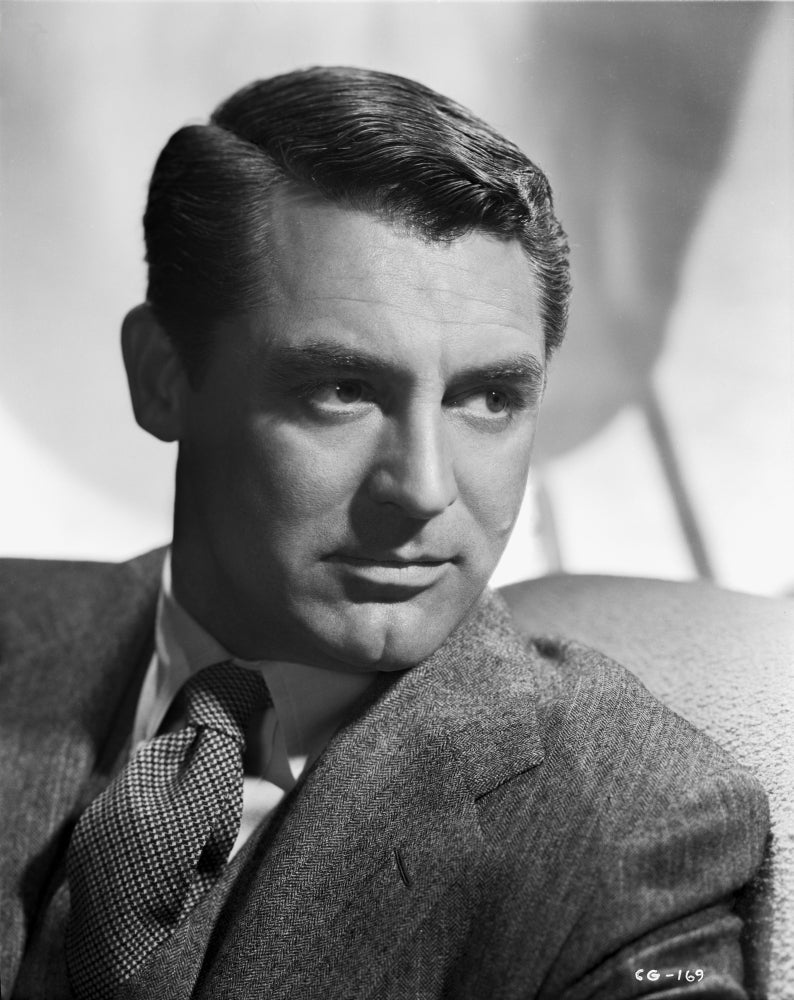 Cary Grant in a suit and printed tie photo print.