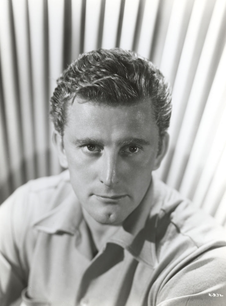 Kirk Douglas Gray Polo Portrait Photo Print