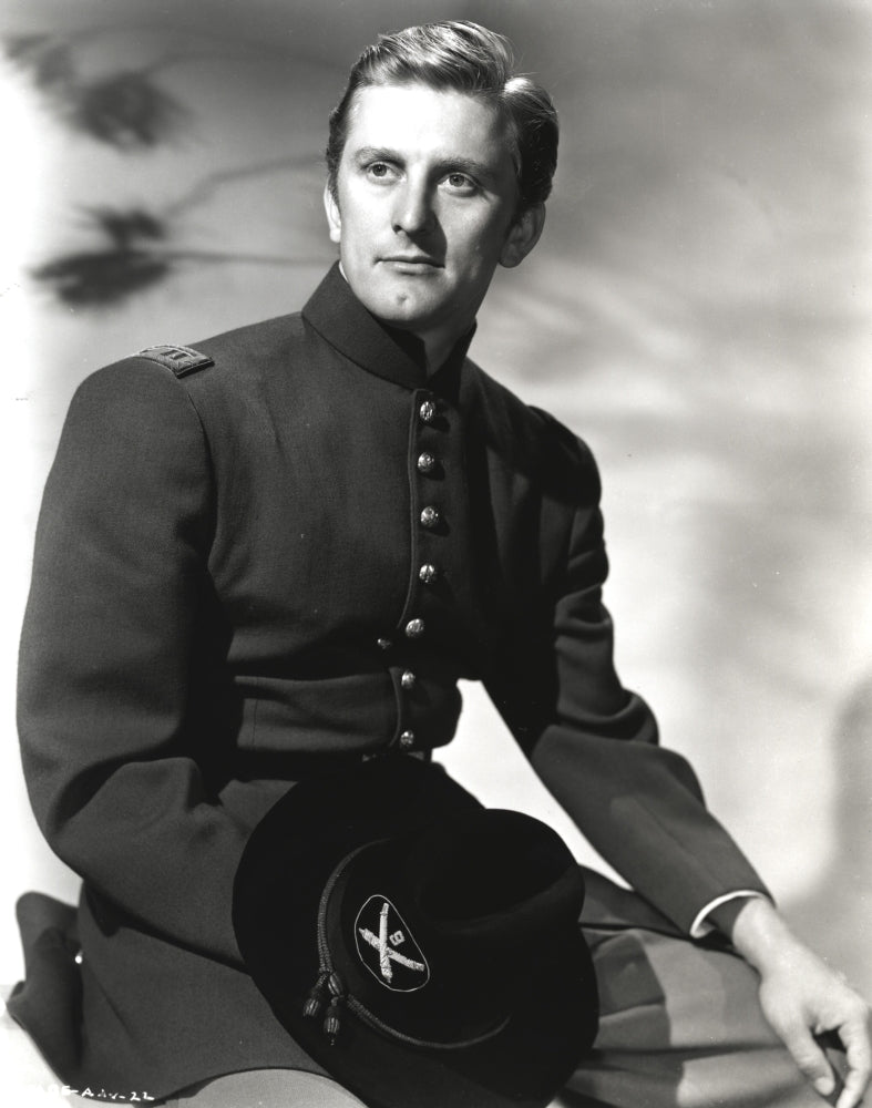 Kirk Douglas holding his black hat portrait photo print