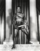 Kirk Douglas Warrior Holding Sword Black and White Photo Print