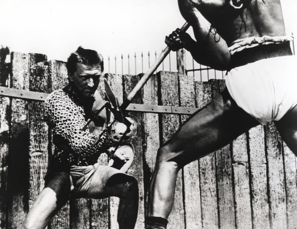 Kirk Douglas fighting scene photo print in multiple sizes.