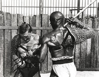 Kirk Douglas blocked a spear action scene photo print
