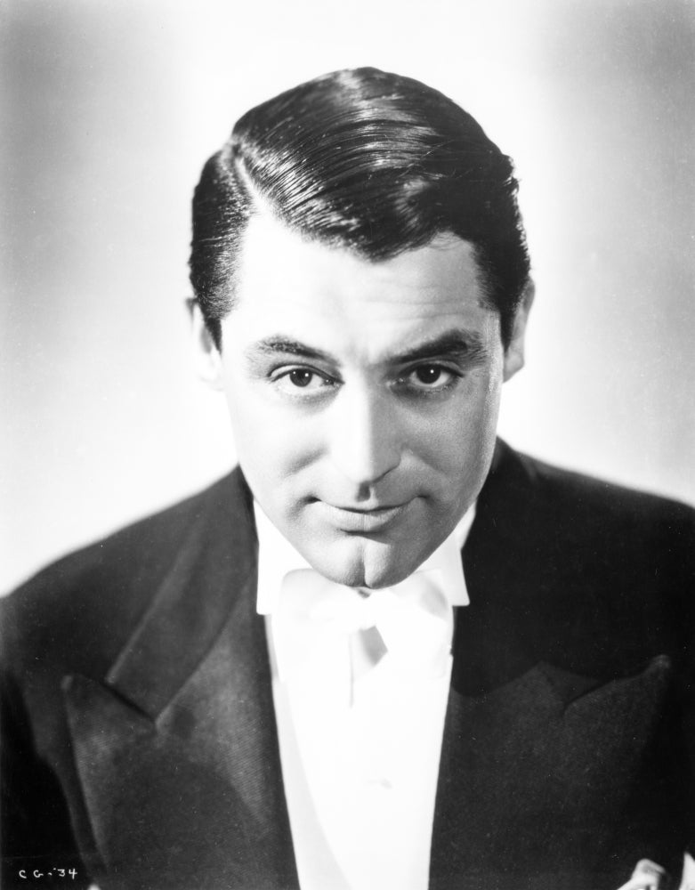 Cary Grant formal jacket photo print, classic Hollywood elegance.