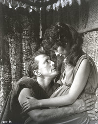 Kirk Douglas Couple Portrait Photo Print showcasing classic cinema.